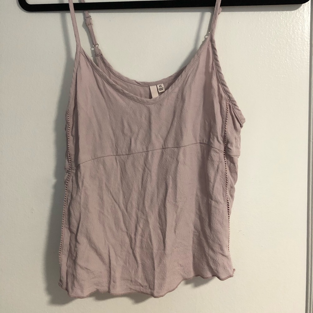 Aritzia silk tank top
